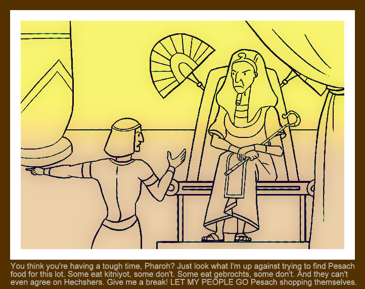 Pharoh & Moses cartoon