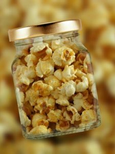 popcorn in a jar